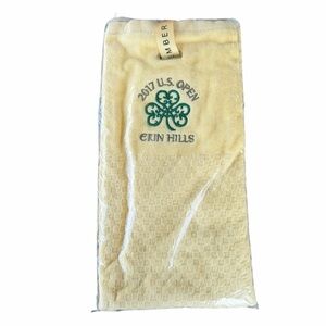 2017 US Open Erin Hills Yellow Golf Towel USGA Official Memorabilia New Sealed